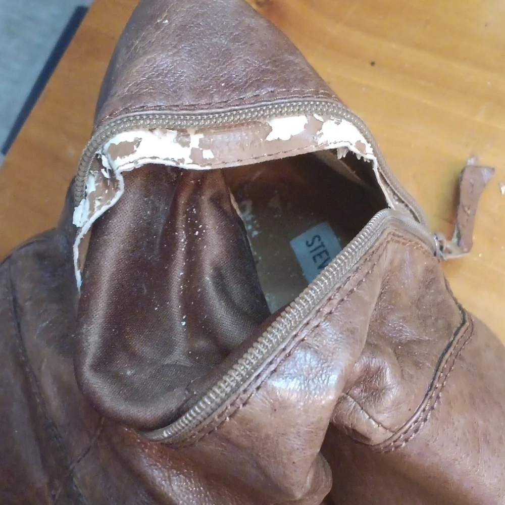 Steve Madden Brown Knee-High Used Leather Boots